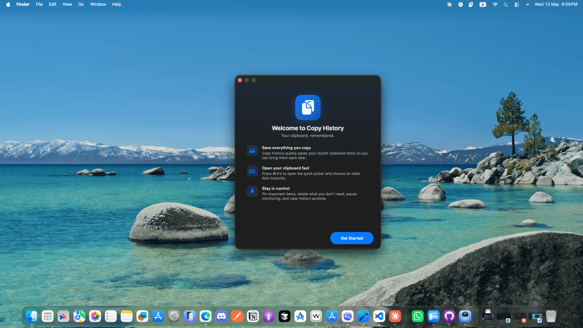 Copy History menu bar app — recent copies